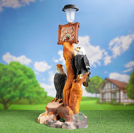 Фигура садовая Дерево с фонарем:два Орла 