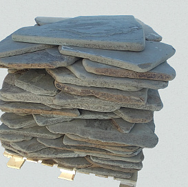 Плита из песчаника Ростовский состаренная