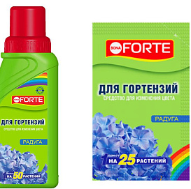 Удобрение цветочное Bona Forte Радуга средство для окраски гортензий 100г/285мл
