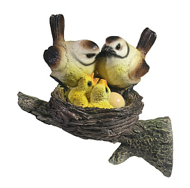 Фигура садовая Гнездо с птичками малое