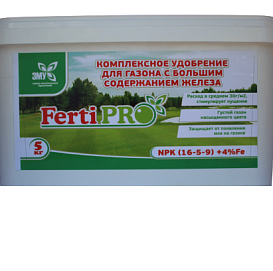 Удобрение газонное PRO GRAN с большим содержанием железа Спорт4 5кг/25кг ФЛОРАЛАЙФ