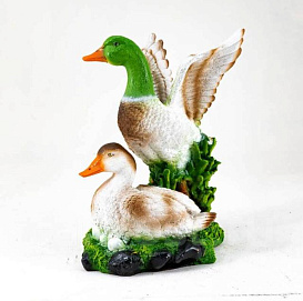 Фигура садовая Утка с селезнем Н-35 см 