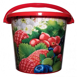 Ведро 5л пластиковое Ягоды
