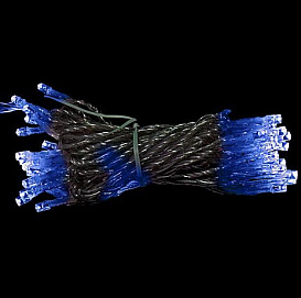 Электрогирлянда КЛИП ЛАЙТ СВЕТОДИНАМИКА  60м. c 600 LED лампами 24V, цвет синий