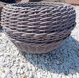 Кашпо 12л 12-ЛТ.Ш (Ротанг Л) 