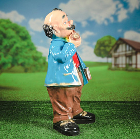 Фигура садовая Дед с трубкой 