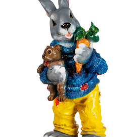 Фигура садовая Заяц с морковкой Н-58 см  
