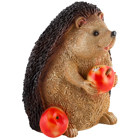 Фигура садовая Ежик с 2-мя яблоками H-18