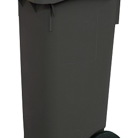 Бак для мусора 110л с крышкой на колесах