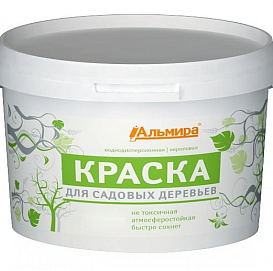 Краска АЛЬМИРА для садовых деревьев акриловая 1,5кг