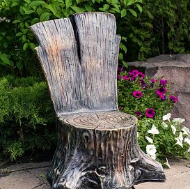 Фигура садовая Кресло Пень U07409 