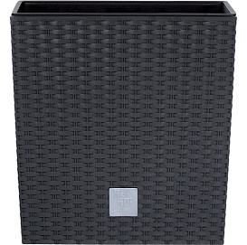 Кашпо для цветов RATO Low антрацит 2 предмета 37/64л DRTS400L-S433