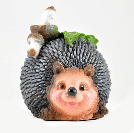 Фигура садовая Ежик с 2-мя грибами