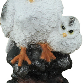Фигура садовая Совы полярные две