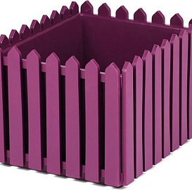 Кашпо ЛАРДО квадратное лиловое