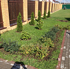 Портфолио: Коттеджный поселок Старые Кузьменки, ДНТ Берег 22 сотки Цветник созданный садовым центром Южный