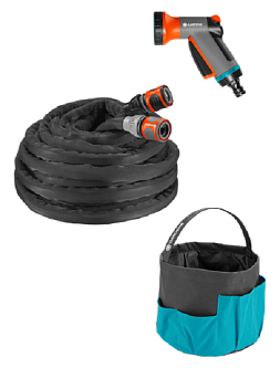 Шланг текстильный Liano 10м 13мм (1/2) с комплектом для полива 18429 