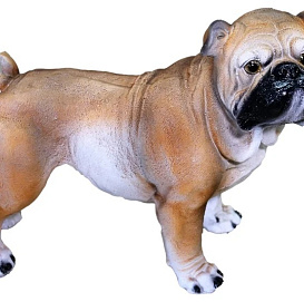 Фигура садовая Собака Бульдог