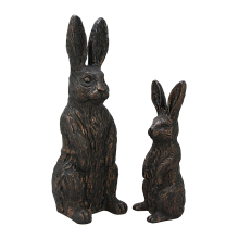 Статуэтки декор Зайцы набор из 2-ух фигур GI-7003 