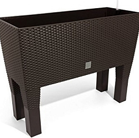 Кашпо для цветов RATO case high венге 72л с автополивом DRTC800H-440U