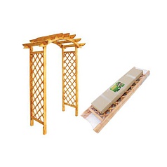 Арка Деревянная кругл.(разборная) 1,4м (2,15*0,87*1,4) 