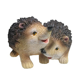 Фигура садовая Два ежа с яблоком