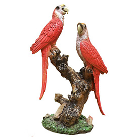 Фигура садовая Попугаи на ветке F 01067 (Айронкр)
