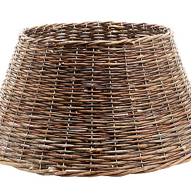 Плетёная корзина КАШТАН для декорирования основания елки, коричневая, 57х28 см, Kaemingk