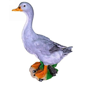 Фигура садовая Утка серая 