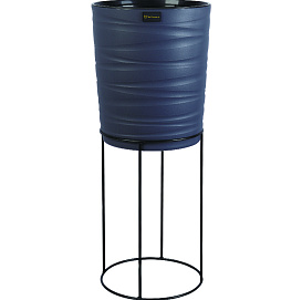 Кашпо Модерн Медиум Антрацит 15л на подставке