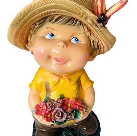 Фигура садовая Девочка с цветочками Н-58 см 