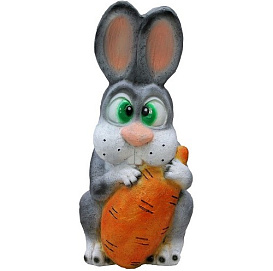 Фигура садовая Зая с морковкой