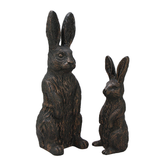 Статуэтки декор Зайцы набор из 2-ух фигур GI-7003 