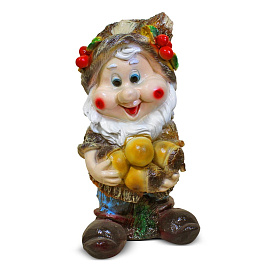 Фигура садовая Гном с желудями 