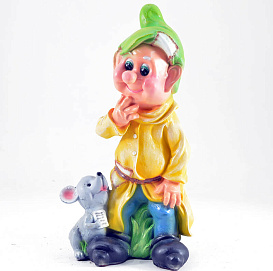 Фигура садовая Гном с мышкой Н-52