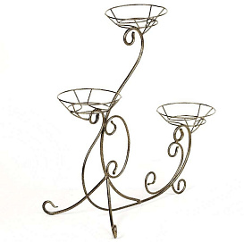 Подставка напольная Лебедь малый на 3 горшка