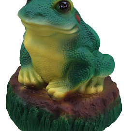 Фигура садовая Жаба на камне средняя 