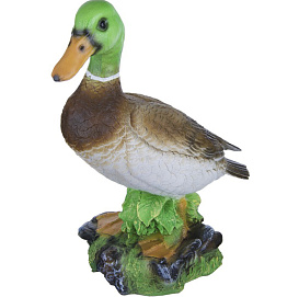 Фигура садовая Утка на цветочках
