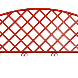 Забор декоративный Плетенка коричневый																							