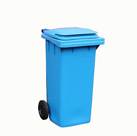 Бак-контейнер 120л с крышкой для мусора 