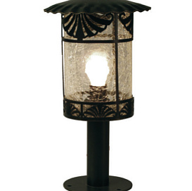 Светильник Sicilia столб 40см 120-33/bg-03 1*60W черный/золото