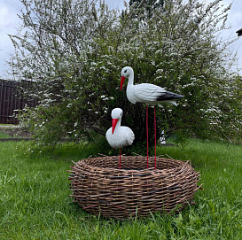 Гнездо с АИСТАМИ (Ротанг Л) 