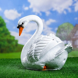 Фигура садовая Лебедь белый ЛБ-01