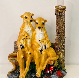 Фигура садовая Сурикаты (четверка) АФ0141