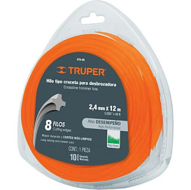Леска для триммера ТРУПЕР 2,4мм*12м 17607