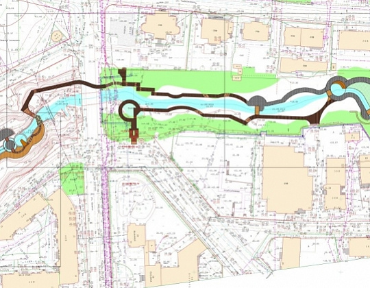 Оксана Гриб – ручей «Парковый» – садовый центр «Южный» План проект ручей Парковый в Калининграде