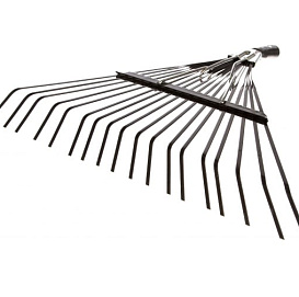 Грабли ТРУПЕР веерные металлические с 18-ю лепестками 14326