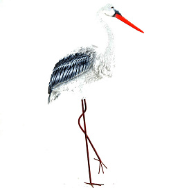 Фигура садовая Аист средний H-90