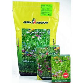 Газон GREEN MEADOW Цветущий (Мавританский) Зеленый ковер