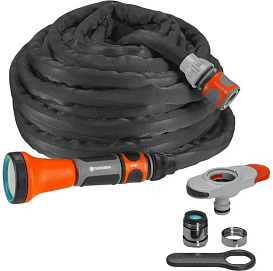 Шланг текстильный Liano ГАРДЕНА 10м 13мм (1/2)  с комплектом для полива 18427-32 